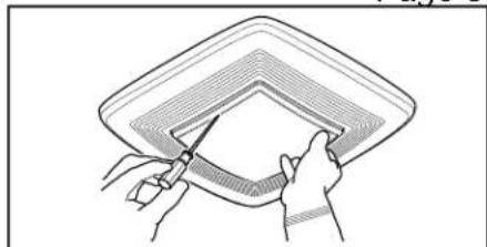 NuTone QTXEN150FLT - Installer la grille sur le boitier. - 2