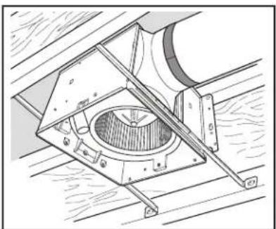 NuTone QTXEN150FLT - Install 6-inch round ductwork. - 1