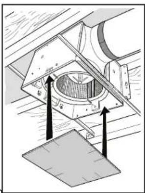NuTone QTXEN150FLT - Insert mask and finish ceiling. - 1