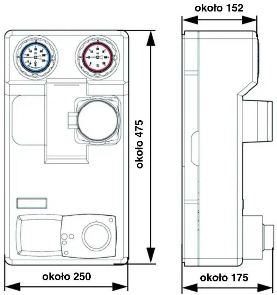 DAIKIN PGDK - Wymiary i przyłącza - 1