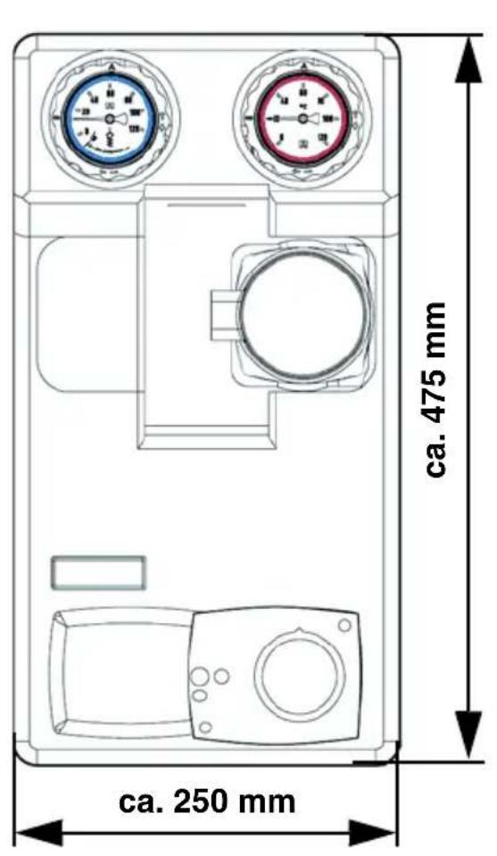 DAIKIN PGDK - Afmetingen en aansluitingen - 1