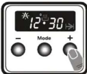 VESTEL VEB150161 - Einstellen der Zeit für halbautomatischen Betrieb (Endzeit) - 2