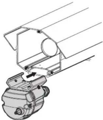 Videotec VIP6A - Installazione del kit tergicristallo sulla custodia - 2
