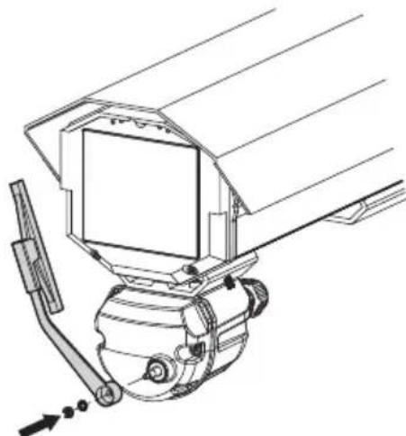 Videotec VIP6A - Installing the wiper kit on the housing. - 5