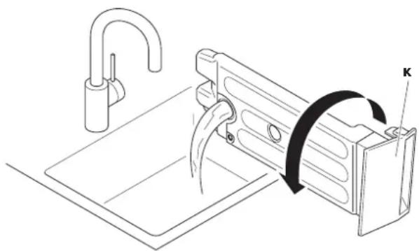 Wisberg WBDR1400A38BNB - Om het waterreservoir te legen: - 2