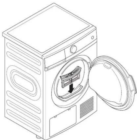 Wisberg WBDR1400A38BNB - To clean the door filter: - 4