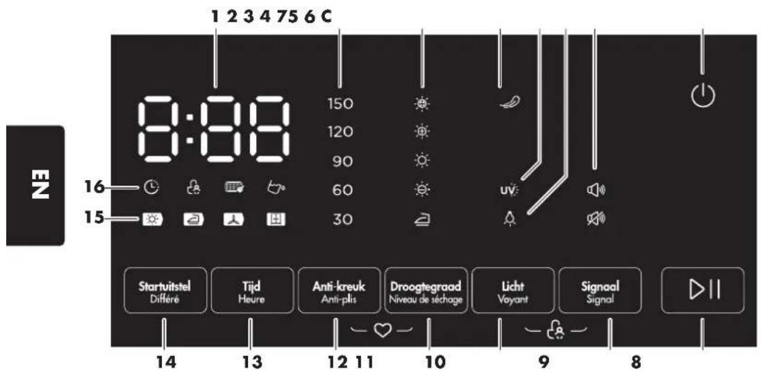 Wisberg WBDR1400A38BNB - Function button screen - 1