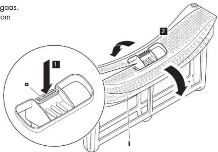 Wisberg WBDR1400A38BNB - Om het deurfilter te reinigen: - 2
