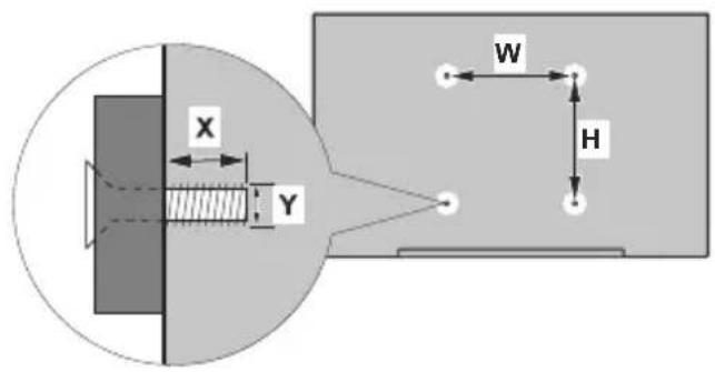 LENCO LED2463BK - Bei Verwendung der Wandhalterung - 1