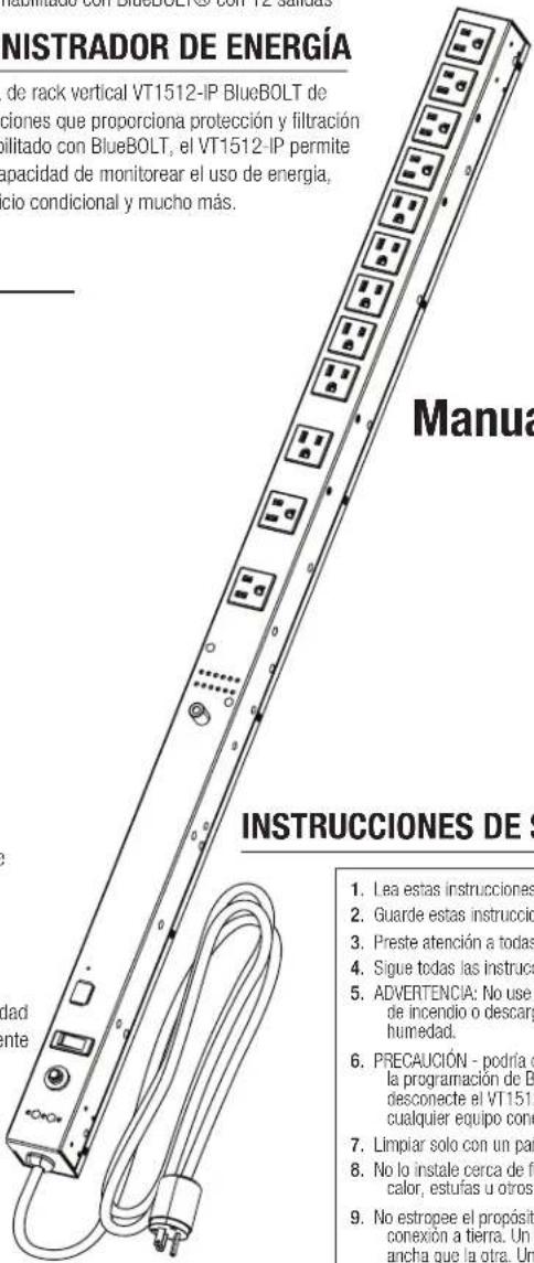 Panamax VT1512IP - CARACTERÍSTICAS - 1