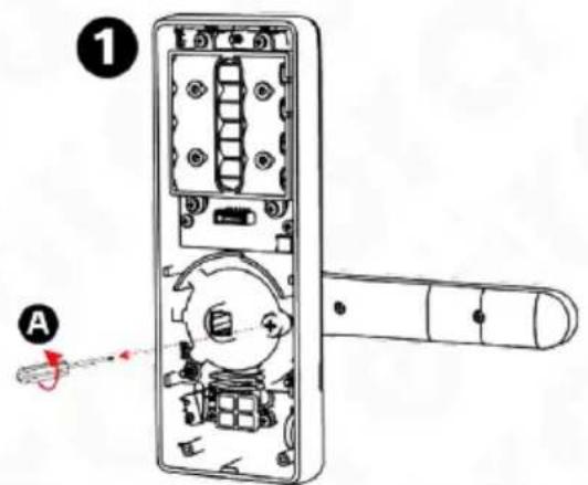 Eura ELH51H4 - ORIENTATION SETTING - BACK OF THE DOOR PLATE - 1