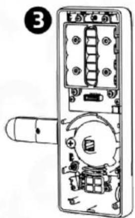 Eura ELH51H4 - ORIENTATION SETTING - BACK OF THE DOOR PLATE - 3