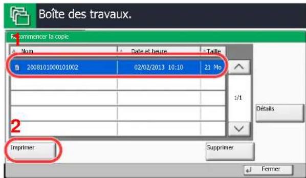 KYOCERA TASKalfa 7551ci - Imprimer le document. - 1