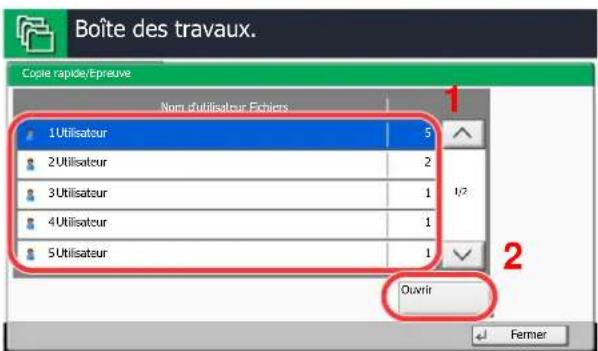 KYOCERA TASKalfa 7551ci - Imprimer et supprimer le document. Impression du document - 1