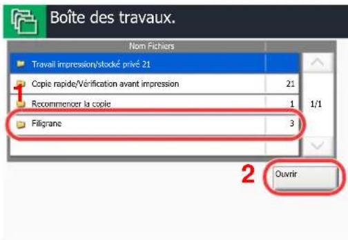 KYOCERA TASKalfa 7551ci - Enregistrement d'un filigrane - 2