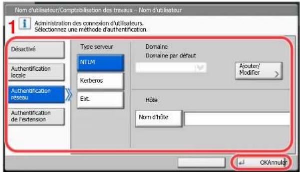 KYOCERA TASKalfa 7551ci - Configurer les paramètres. - 1