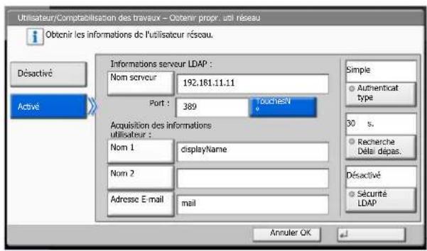KYOCERA TASKalfa 7551ci - Configurer les paramètres. - 1