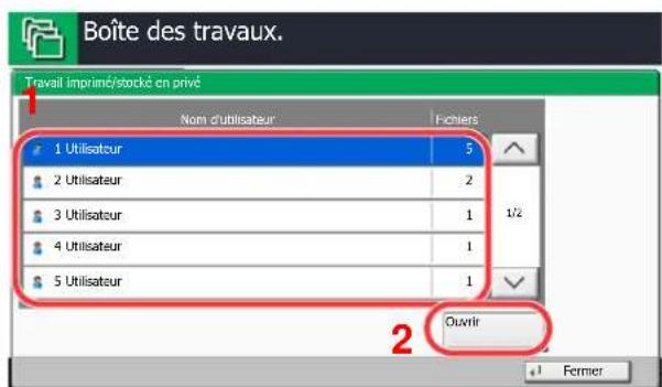 KYOCERA TASKalfa 7551ci - Imprimer et supprimer le document. - 1