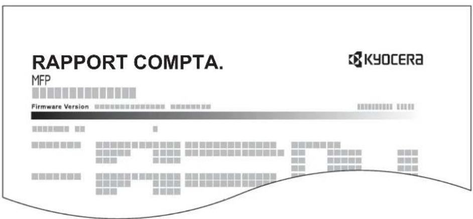 KYOCERA TASKalfa 7551ci - Impr. rapport compteurs - 1