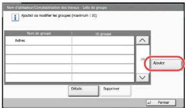 KYOCERA TASKalfa 7551ci - Afficher l'écran. - 1