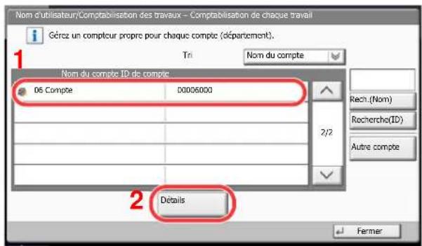 KYOCERA TASKalfa 7551ci - Vérifier le nombre de pages. - 1