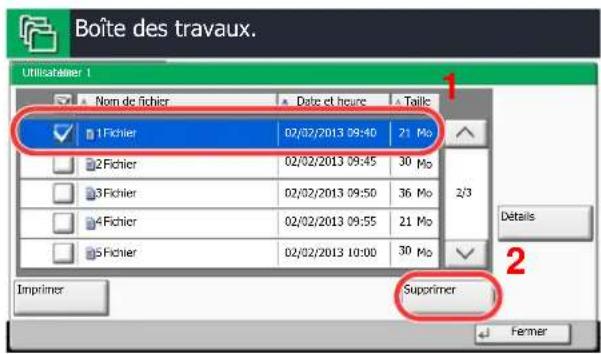 KYOCERA TASKalfa 7551ci - Suppression du document - 1
