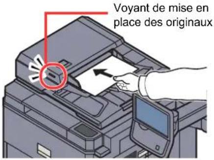 KYOCERA TASKalfa 7551ci - Mettre en place les originaux. - 1