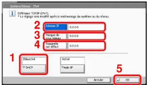 KYOCERA TASKalfa 7551ci - Configurer les paramètres. - 3