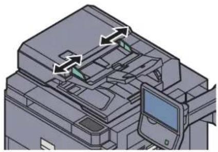 KYOCERA TASKalfa 7551ci - Régler les guides de largeur de papier. - 1