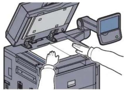 KYOCERA TASKalfa 7551ci - Mettre en place les originaux. - 2