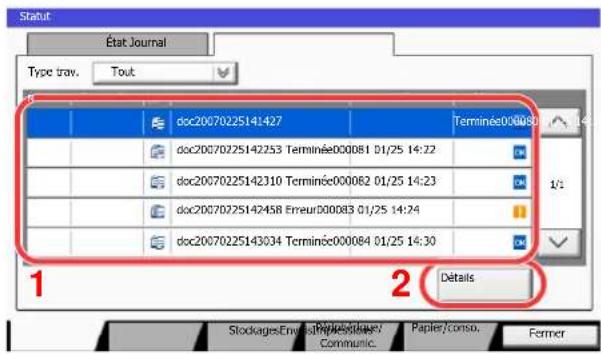 KYOCERA TASKalfa 7551ci - Vérifier les informations. - 1