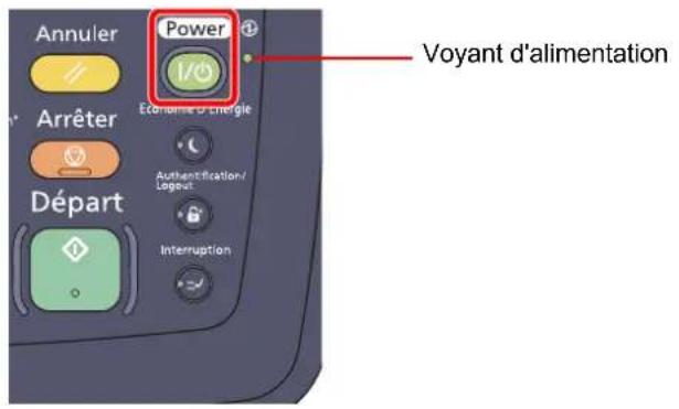 KYOCERA TASKalfa 7551ci - Mise hors tension - 1