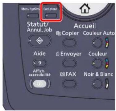 KYOCERA TASKalfa 7551ci - Vérification du compteur - 1