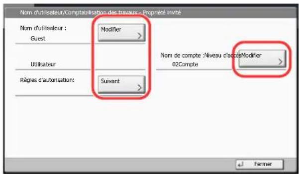 KYOCERA TASKalfa 7551ci - Configurer les paramètres. - 1