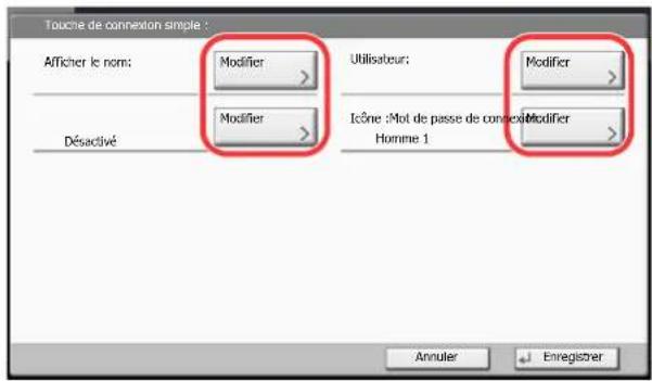 KYOCERA TASKalfa 7551ci - Entre les informations de l'utilisateur. - 2