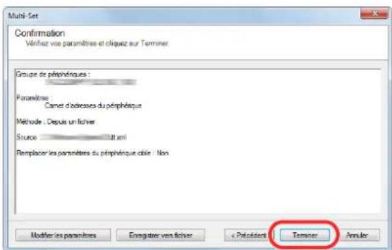 KYOCERA TASKalfa 7551ci - Inscription des données du carnet d'adresses sur la machine - 5