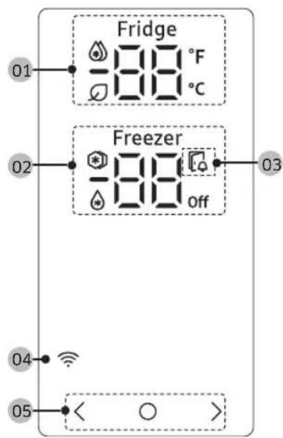 SAMSUNG RS57DG4000B4 - Painel principal - 1
