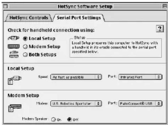 PALM m105 - Pour configurer HotSync Manager pour la communication par infrarouge sur un Macintosh : - 1