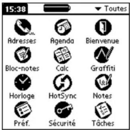 PALM m105 - Pour ouvrir une application : - 1