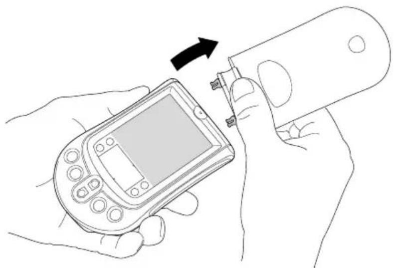 PALM m105 - Pour retirer le couvercle de protection amovible : - 1