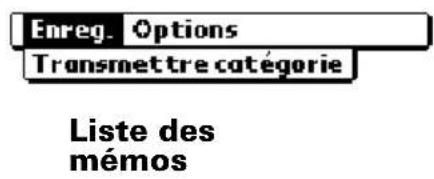PALM m105 - Menus Enreg. - 1