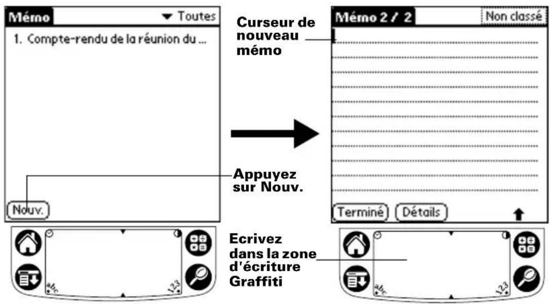 PALM m105 - Pour ouvrir le Bloc-notes : - 1