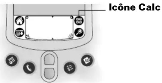 PALM m105 - Pour ouvrir l'application Calculatrice : - 1