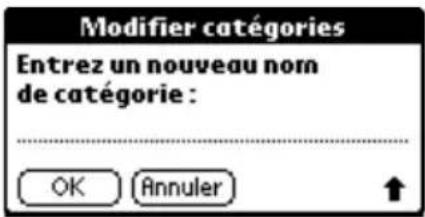 PALM m105 - Pour définir une nouvelle catégorie : - 3