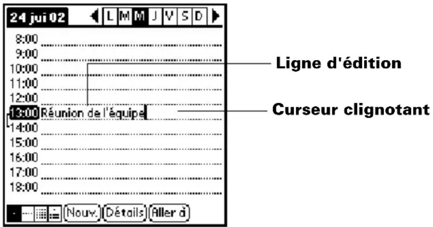 PALM m105 - Modification d'un enregistrement - 1