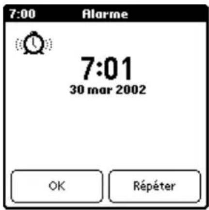 PALM m105 - Pour régler une alarme : - 2