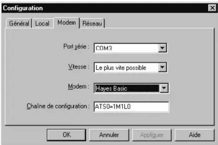 PALM m105 - Pour préparer un ordinateur Windows en vue d'une opération HotSync par modem : - 1