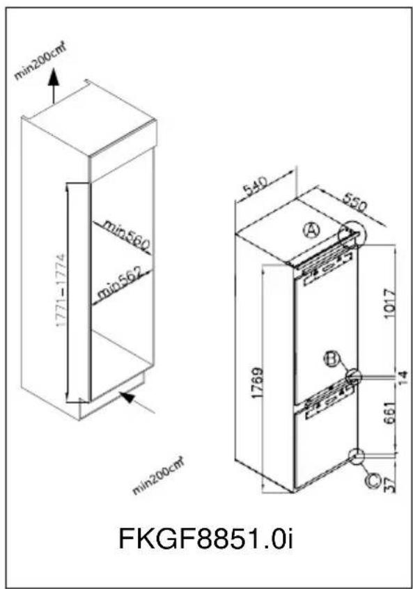 Küppersbusch FKGF9850.0i - Installatetekening - 1