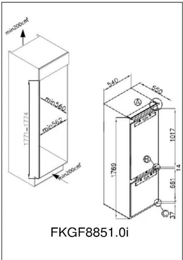 Küppersbusch FKGF9850.0i - Einbauzeichnung - 1