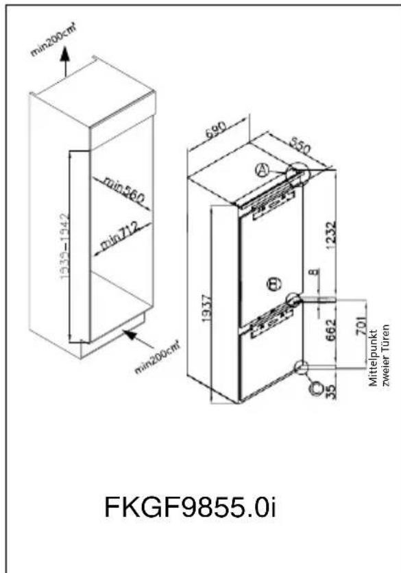 Küppersbusch FKGF9850.0i - Einbauzeichnung - 2